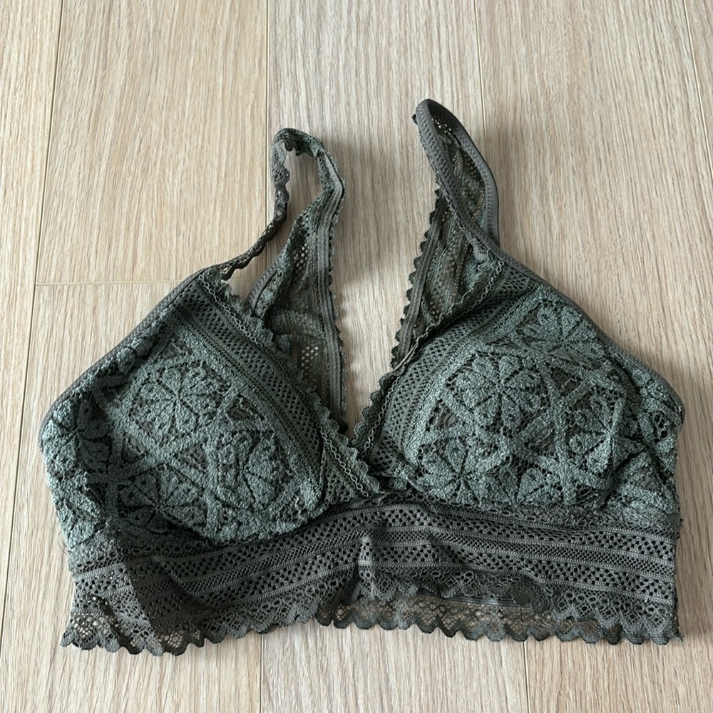 Aerie Olive Green Bralette